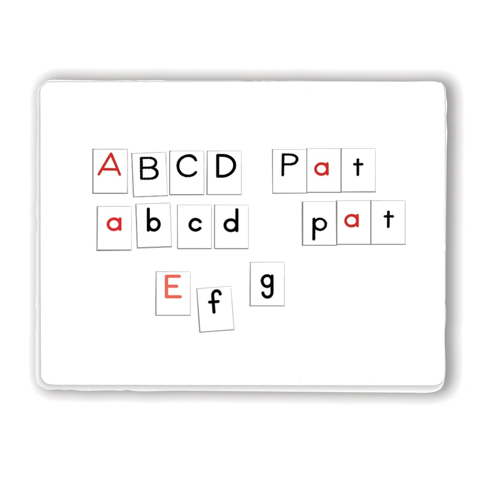 Primary Concepts Magnetic Alphabet Tiles, Red/Black/White, Pack Of 94 Tiles, Pre-K To Grade 4