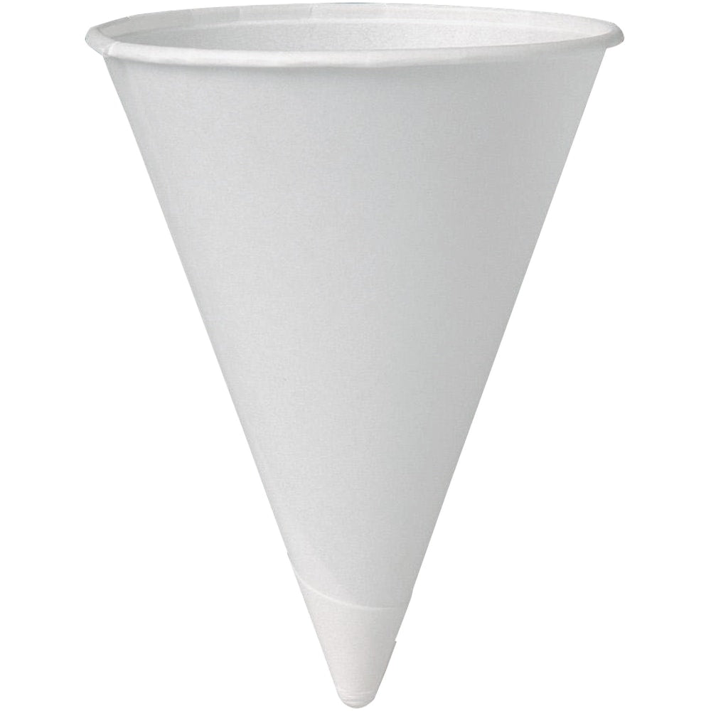 Solo Cup Paper Cone Water Cups, White, 4 Oz, Bag Of 200 Cups