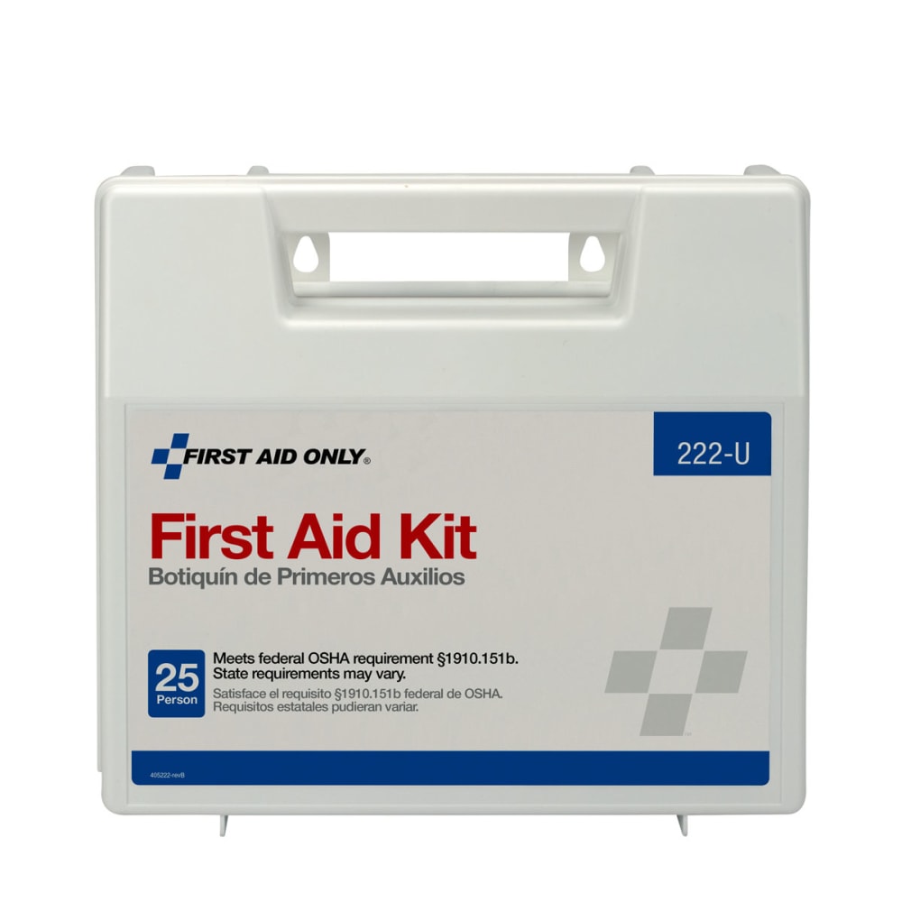 First Aid Only 10-Person First Aid Kit, 8-7/16inH x 9inW x 2-1/2inD