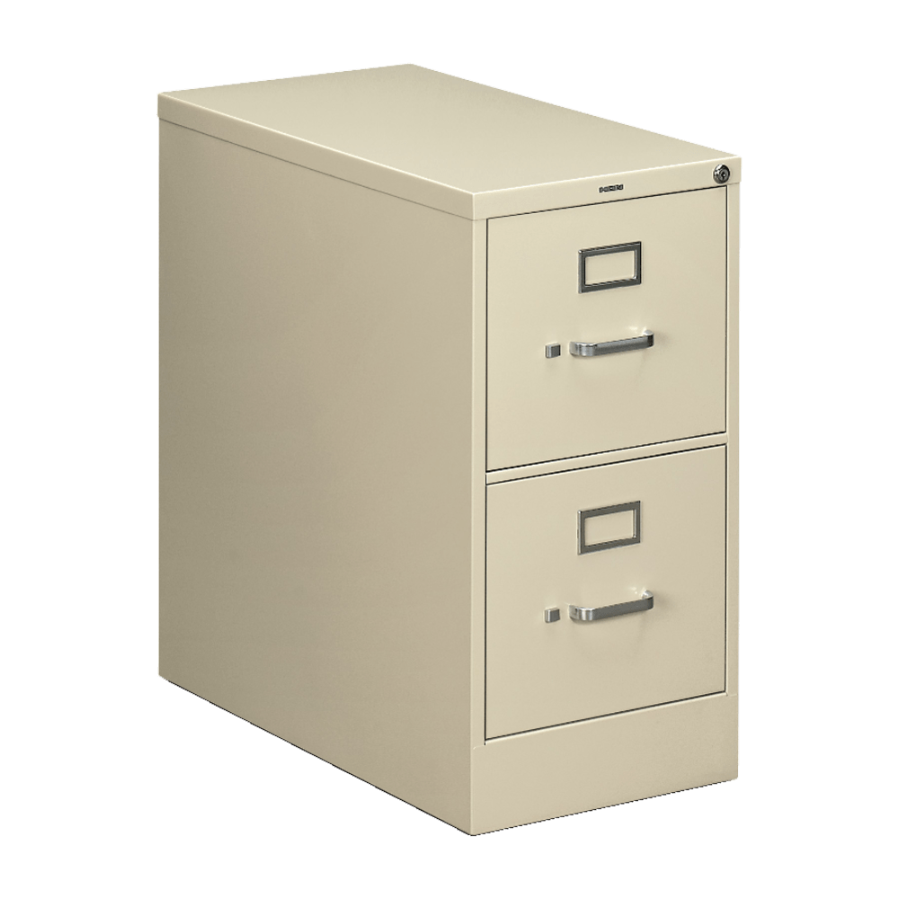 HON 210 28-1/2inD Vertical 2-Drawer Letter-Size File Cabinet, Putty