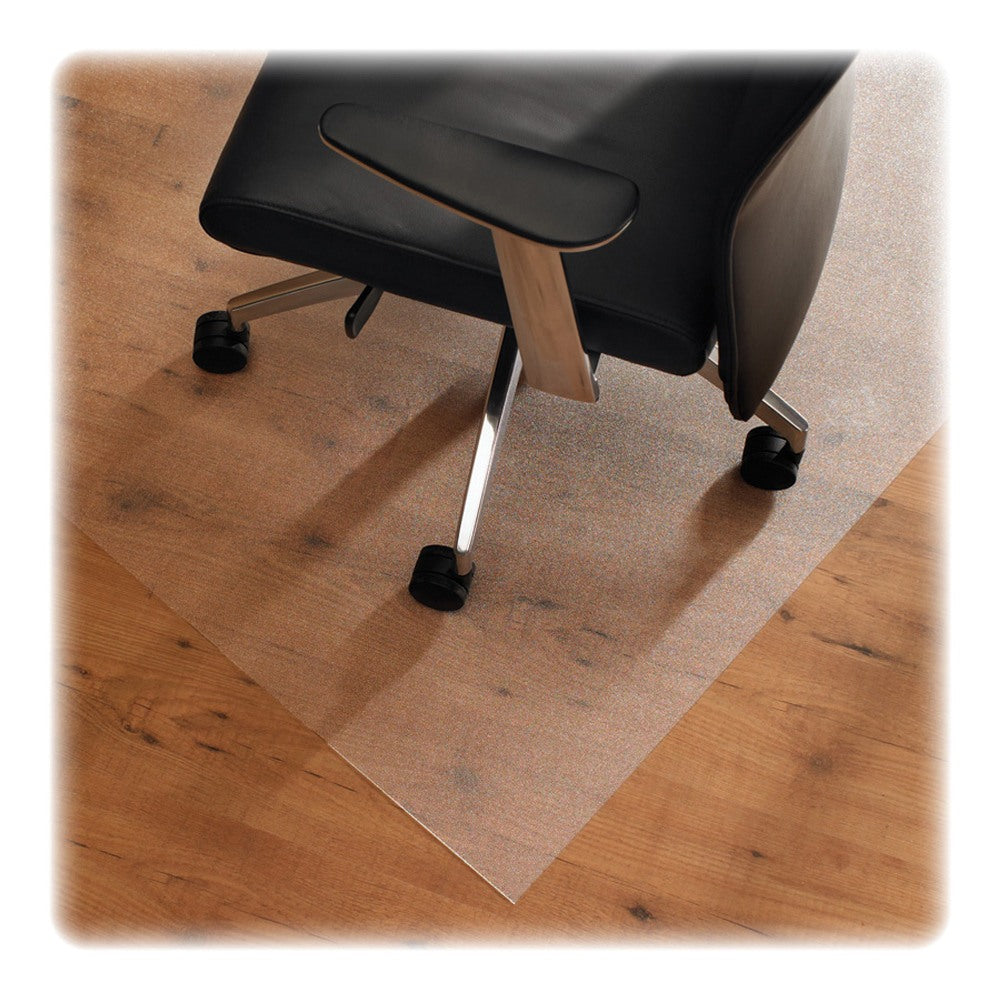 Floortex Cleartex XXL Ultmat Polycarbonate Chair Mat For Hard Floors/Low-Pile Carpet, 79in x 60in, Clear