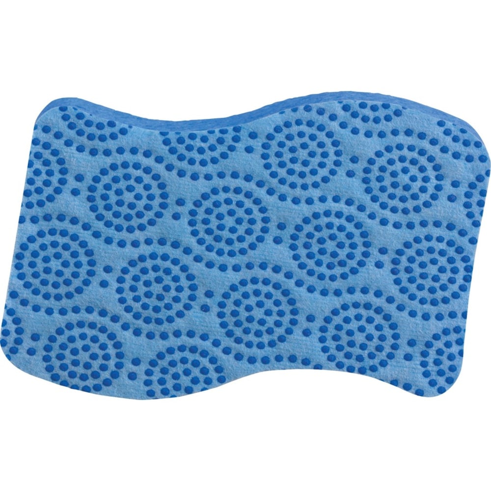 Scotch-Brite Scrub Dots Non-Scratch Sponge - 4.8in Height x 6.5in Width x 2.5in Depth - 6/Pack - Blue