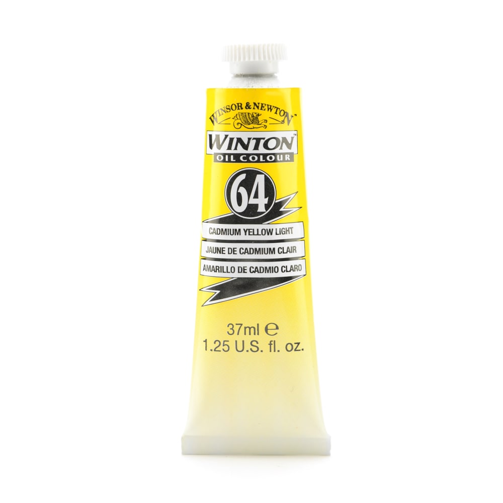 Winsor & Newton Winton Oil Colors, 37 mL, Cadmium Yellow Light, Pack Of 2