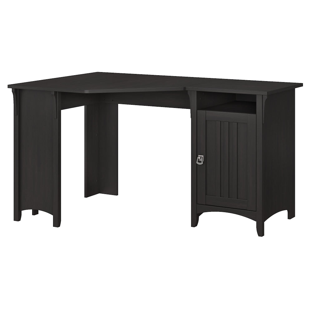 Bush Business Furniture Salinas 55inW Corner Desk With Storage, Vintage Black, Standard Delivery