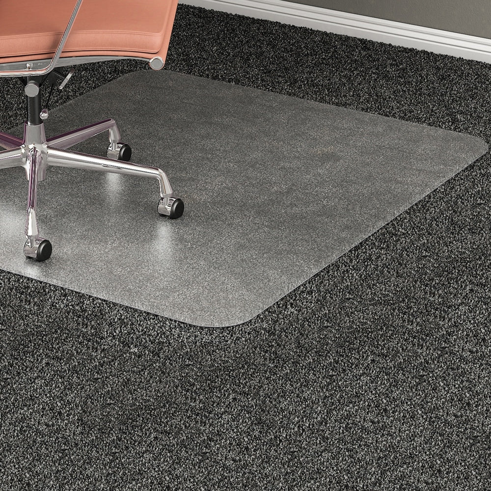 Lorell Medium Pile Studded Chair Mat, 46in x 60in