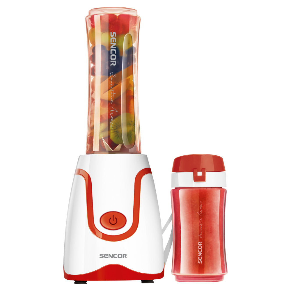 Sencor SBL2205VT Smoothie Blender With 2 Bottles, 20 Oz, Red