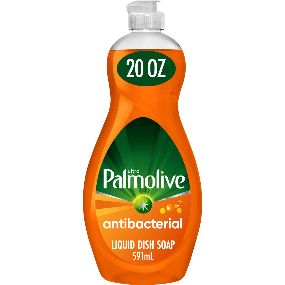 Palmolive Antibacterial Ultra Dish Soap Concentrate, 35.2 Oz, Orange, Carton Of 9