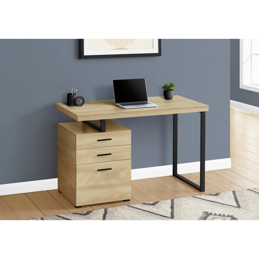 Monarch Specialties Melody 48inW Computer Desk, Natural