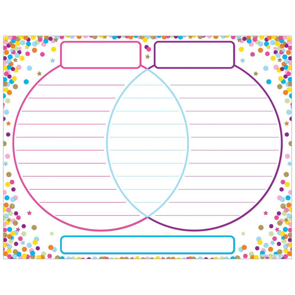 Ashley Productions Smart Poly Primary Writing Charts, 17in x 22in, Multicolor, Set Of 4 Charts