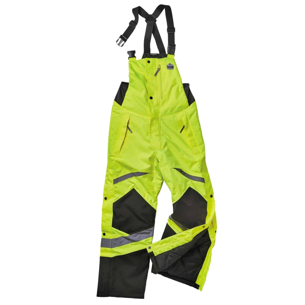 Ergodyne GloWear 8928 Class E Hi-Vis Insulated Bib, 4XL, Lime