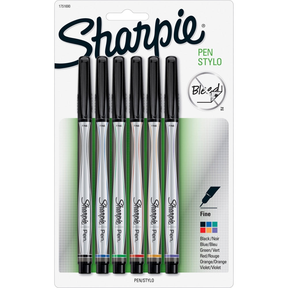 Sharpie Fine Point Pens - Fine Pen Point - Assorted - 12 / Bundle