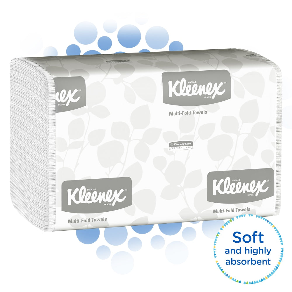 Kleenex Multi-Fold 1-Ply Paper Towels, 150 Per Pack, Case Of 4 Packs