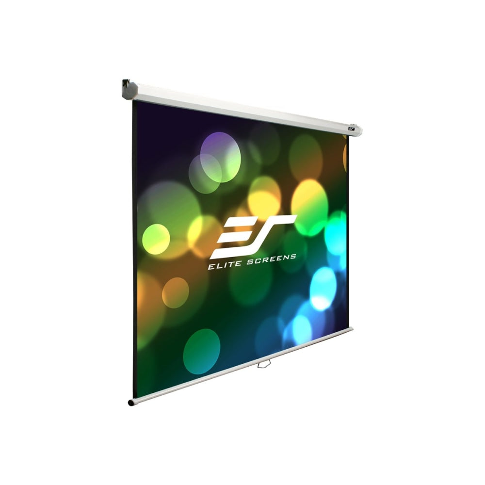 Elite Screens Manual B Series M100V - Projection screen - ceiling mountable, wall mountable - 100in (100 in) - 4:3 - MaxWhite - white