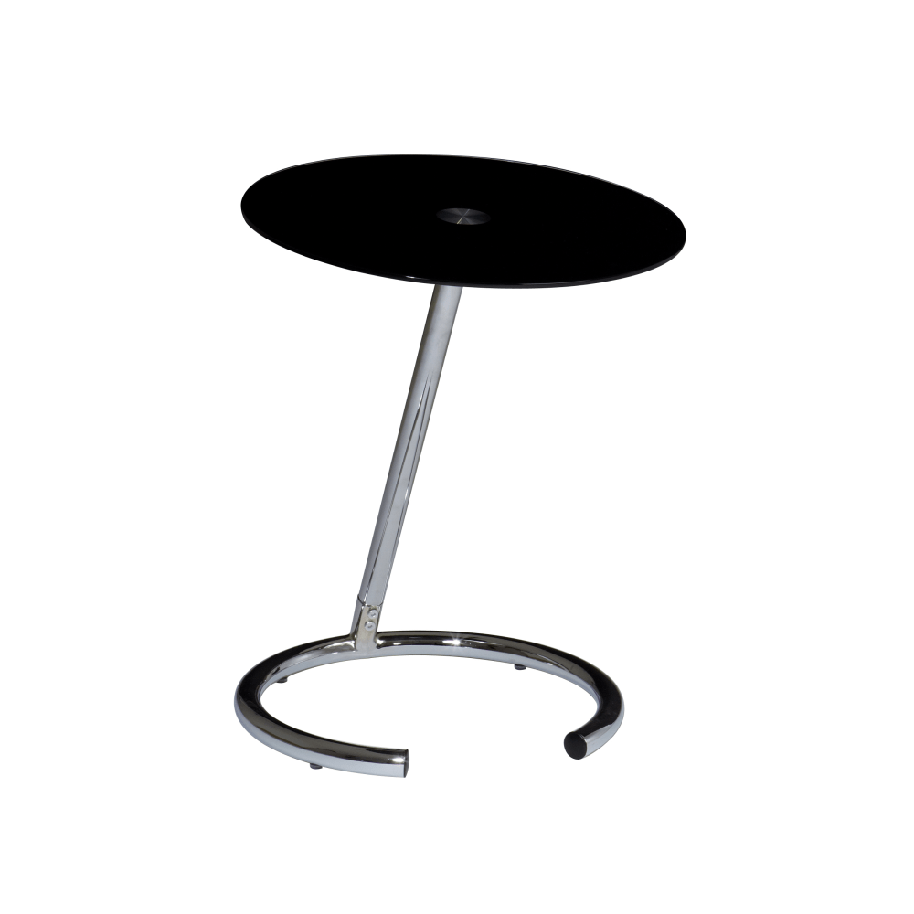 Ave Six Yield Telephone Table, Chrome/Black