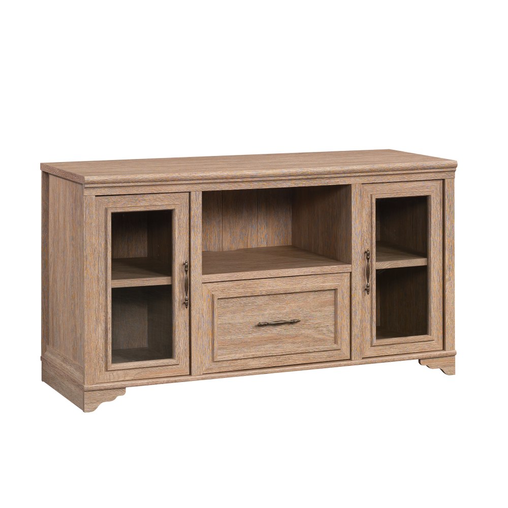 Sauder Rollingwood 54inW Computer Desk Credenza, Brushed Oak