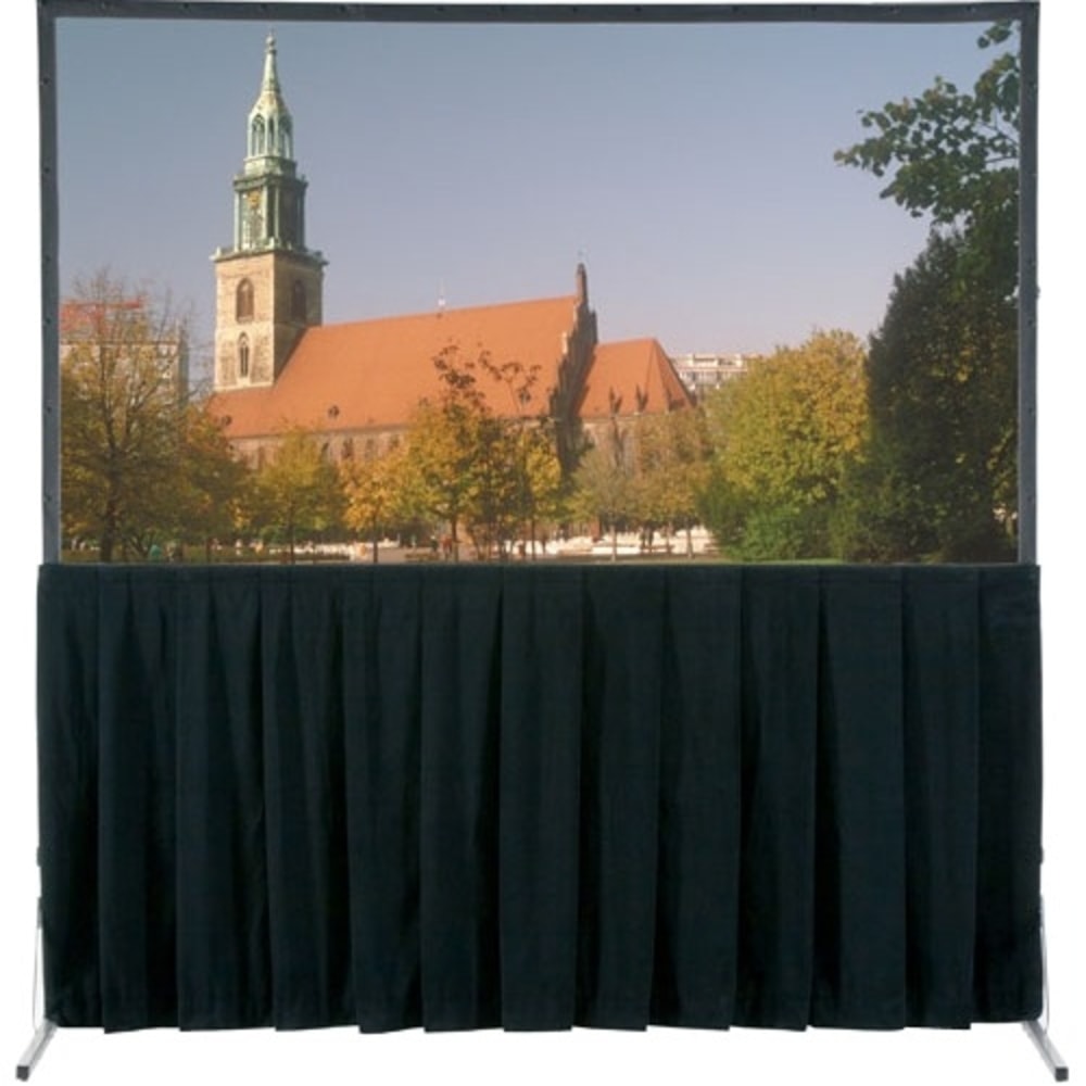 Da-Lite Fast-Fold Deluxe Skirt Video Format - Projection screen skirt - black