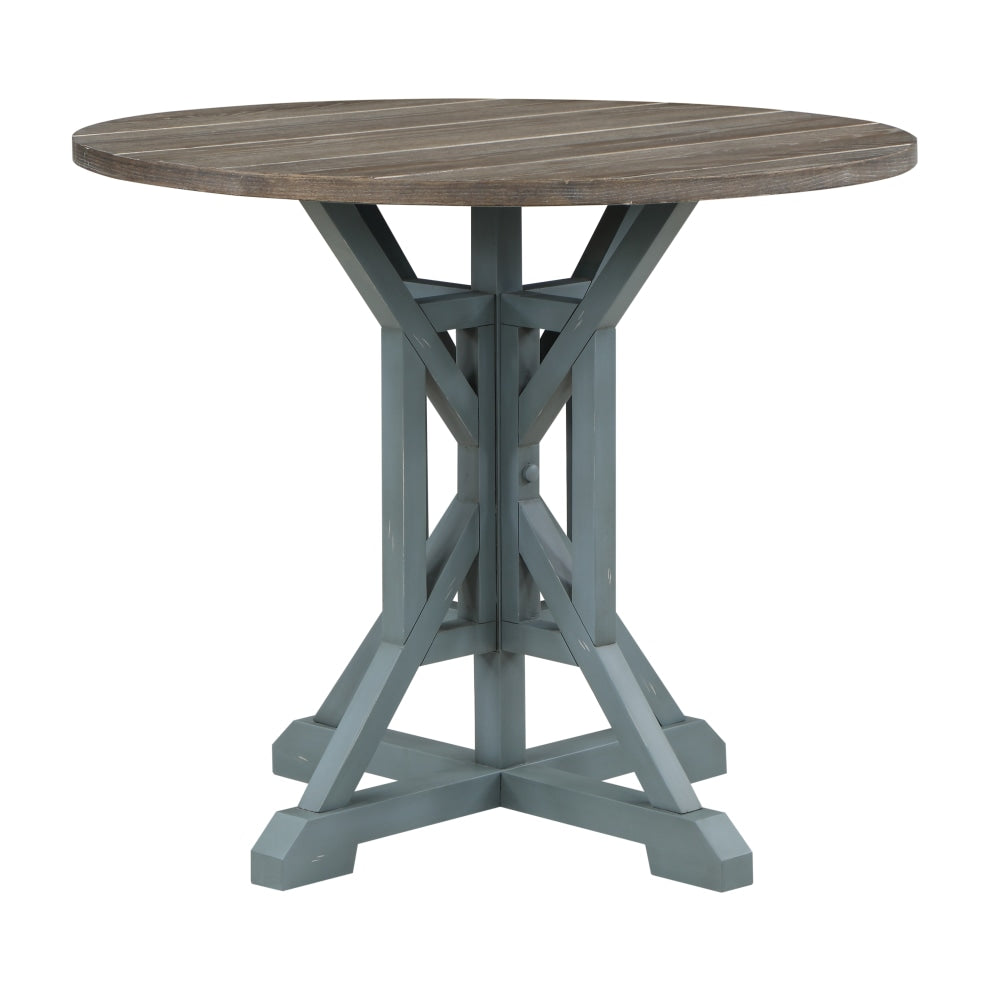 Coast to Coast Wharf Dining Table, 36inH x 42inW x 42inD, Bar Harbor Blue