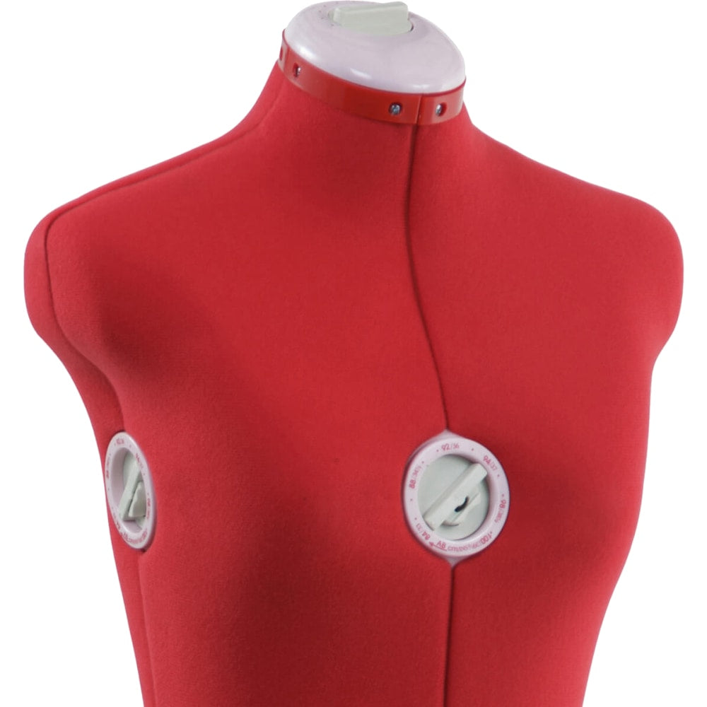 Singer Adjustable Female Dress Form, Small/Medium, Red