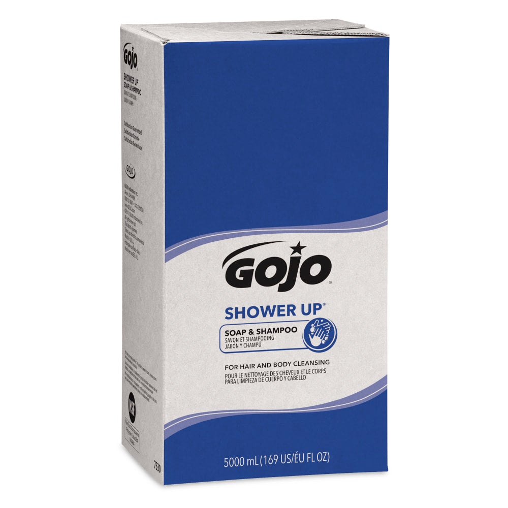 GOJO SHOWER UP Clean Scent Soap And Shampoo Refills, 16.91 Oz, Pack Of 2 Refills