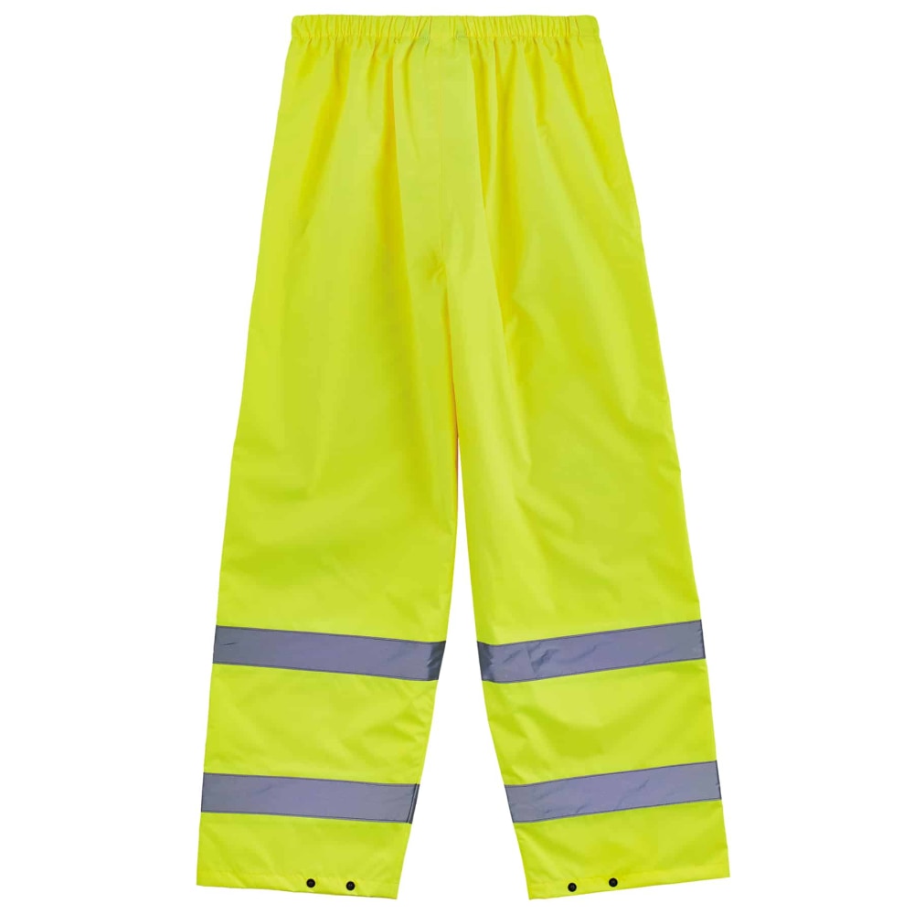 Ergodyne Glowear 8916 Class E Lightweight Hi-Vis Rain Pants, Large, Lime