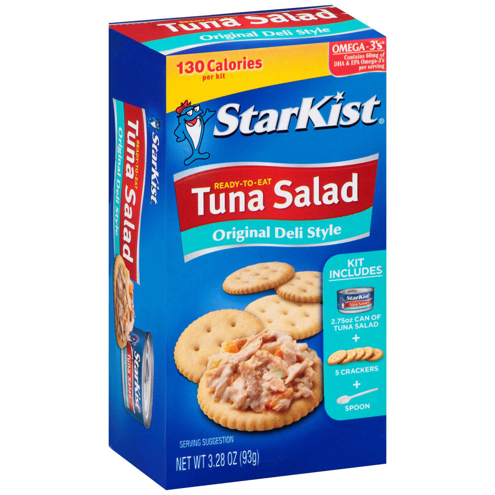 Starkist Original Deli Style Tuna Salad Kit, 3.28 Oz, Pack Of 12 Kits