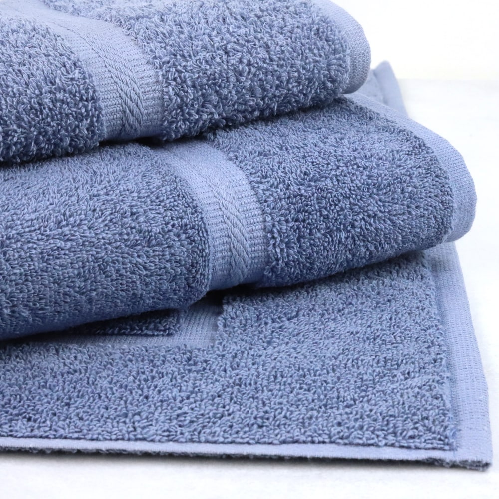 1888 Mills Premier Bath Towels, 27in x 54in, Blue, Pack Of 48 Towels