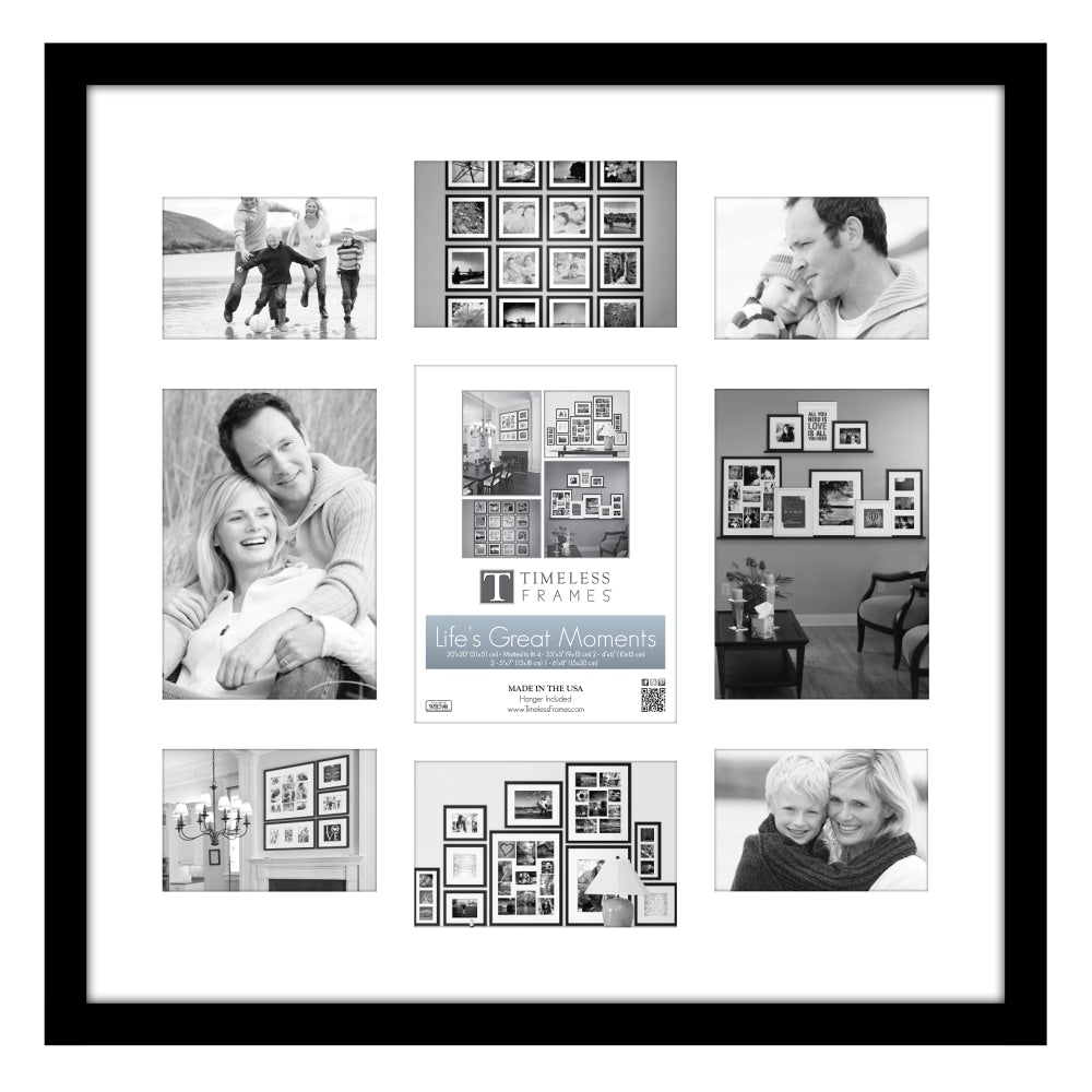 Timeless Frames Lifes Great Moments Frame, 20in x 20in, Black