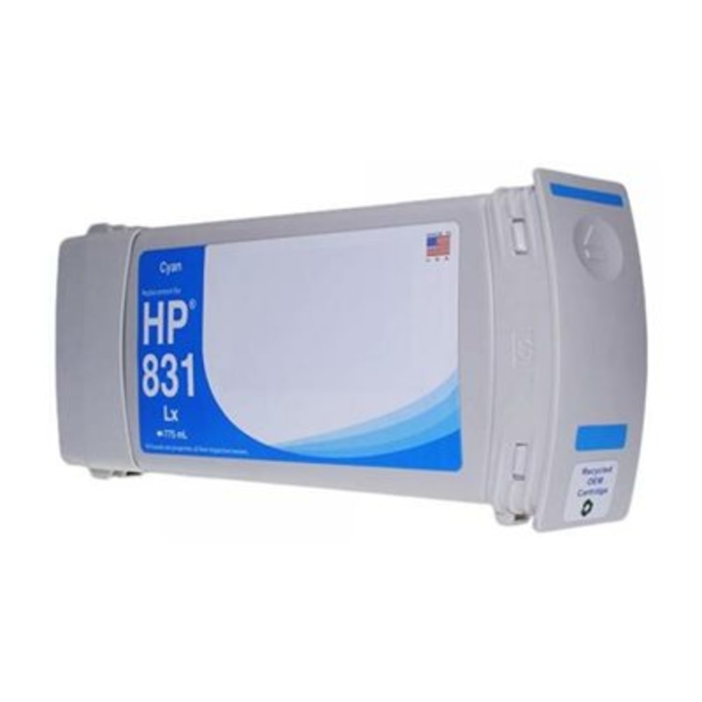 Clover Imaging Group Wide Format - 775 ml - cyan - compatible - box - remanufactured - ink cartridge (alternative for: HP 831) - for HP Latex 115, 310, 315, 330, 335, 360, 365, 370, 375, 560, 570