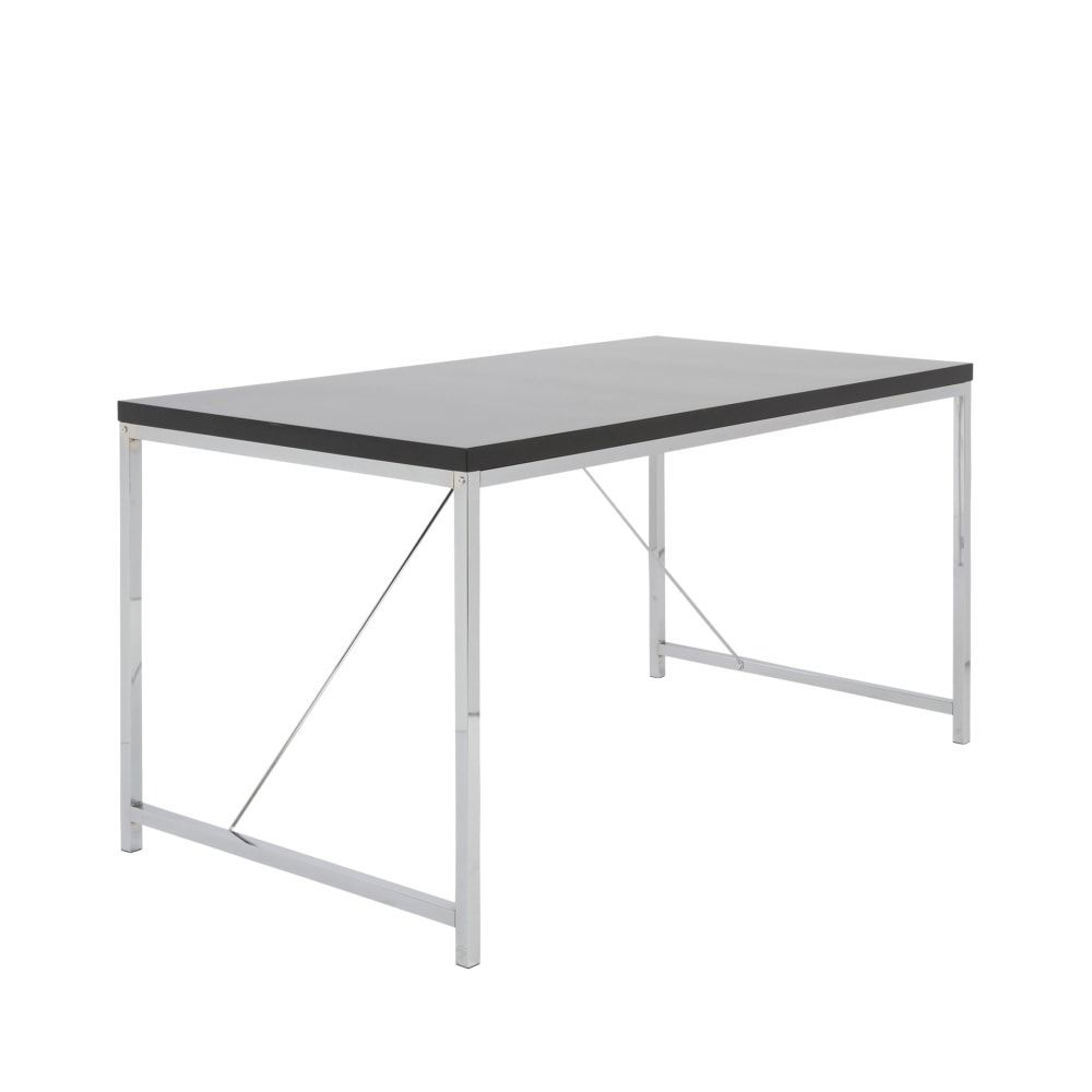 Eurostyle Gilbert 54inW Writing Desk, Black