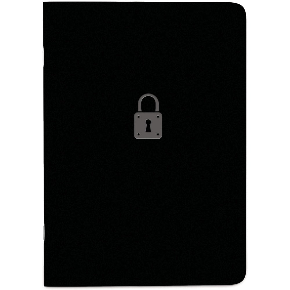 Rediform Password Notebook, 64 Pages, Black