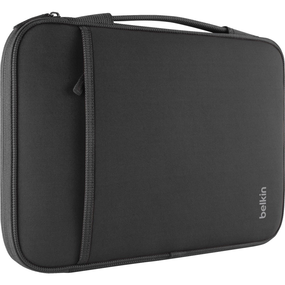 Belkin 12 Inch Laptop Case- Laptop Bag- Chromebook Case Compatible W/ iPad Pro & Most 12in Laptops (Black) - Wear Resistant, Tear Resistant, Snag Resistant - Neoprene, Fleece Body - Fleece Interior Material - Handle