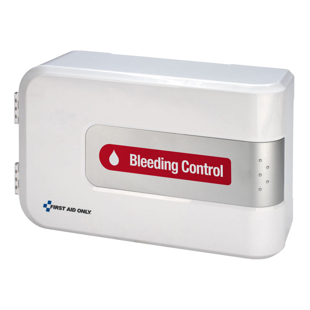 First Aid Only Smart Compliance Complete Bleeding Control Station, 9-3/4inH x 15-1/2inW x 5-1/4inD