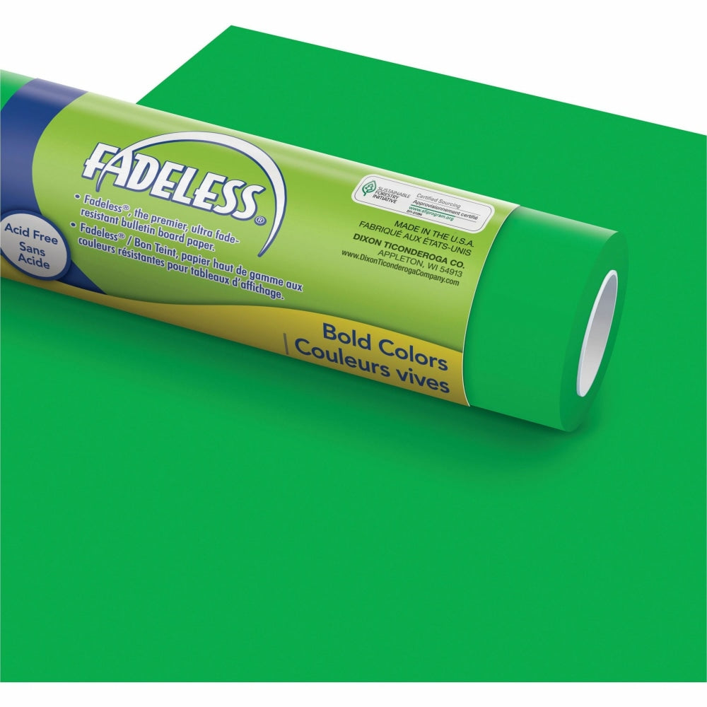 Pacon Fadeless Art Paper Roll, 48in x 50ft, Apple Green