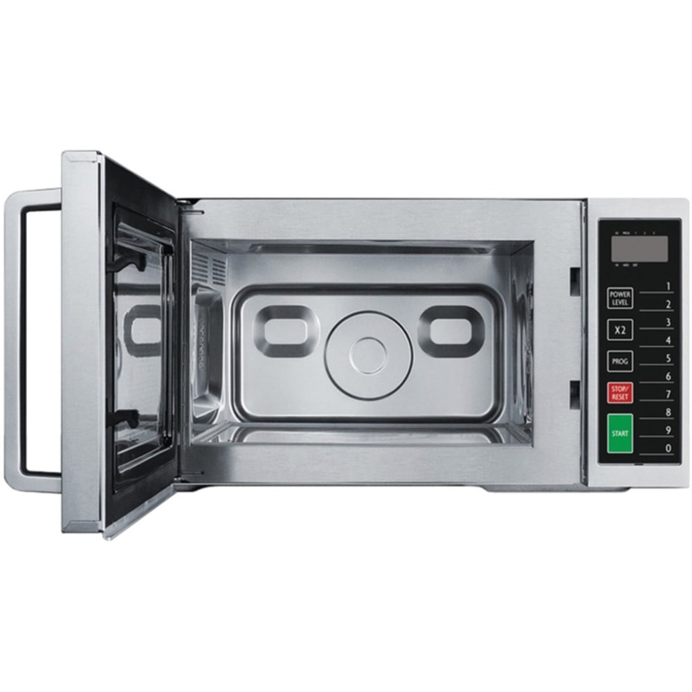 Magic Chef MCCM910ST .9 Cubic-ft Commercial Microwave - Single - 0.9 ft³ Capacity - Microwave - 3 Power Levels - 1000 W Microwave Power - FuseStainless Steel - Countertop