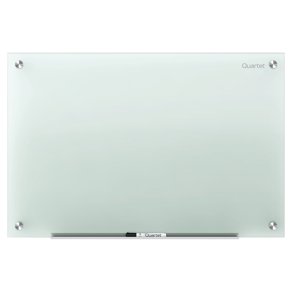 Quartet Infinity Glass Non-Magnetic Unframed Dry-Erase Whiteboard, 36in x 24in, Frost