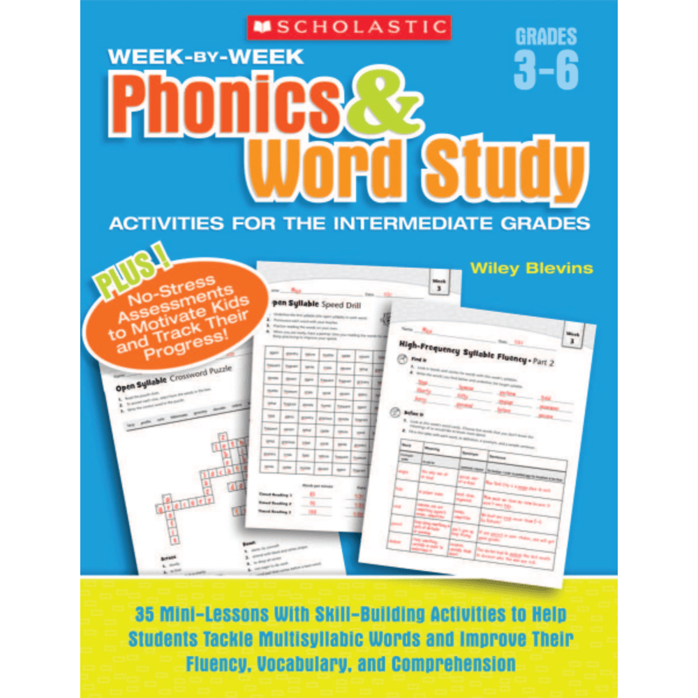 Scholastic Week-by-Week Phonics & Word Study Activities For the Intermediate Grades