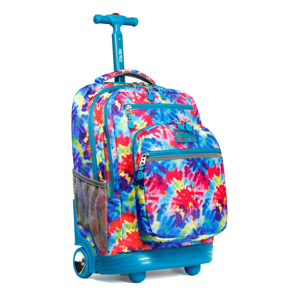 J World Sundance Rolling Backpack With 15.6in Laptop Pocket, Tie Dye