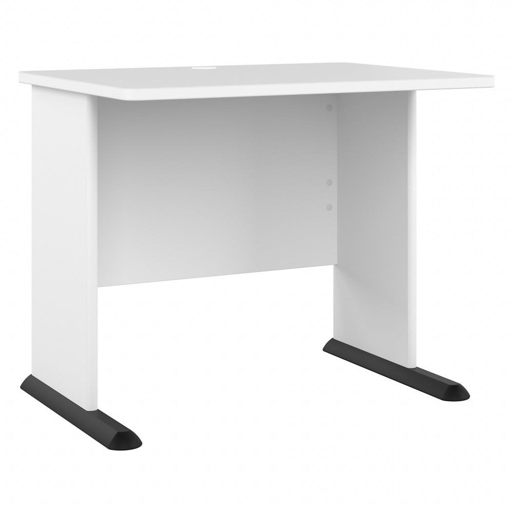 Bush Business Furniture Studio A 36inW Small Computer Desk, White, Standard Delivery