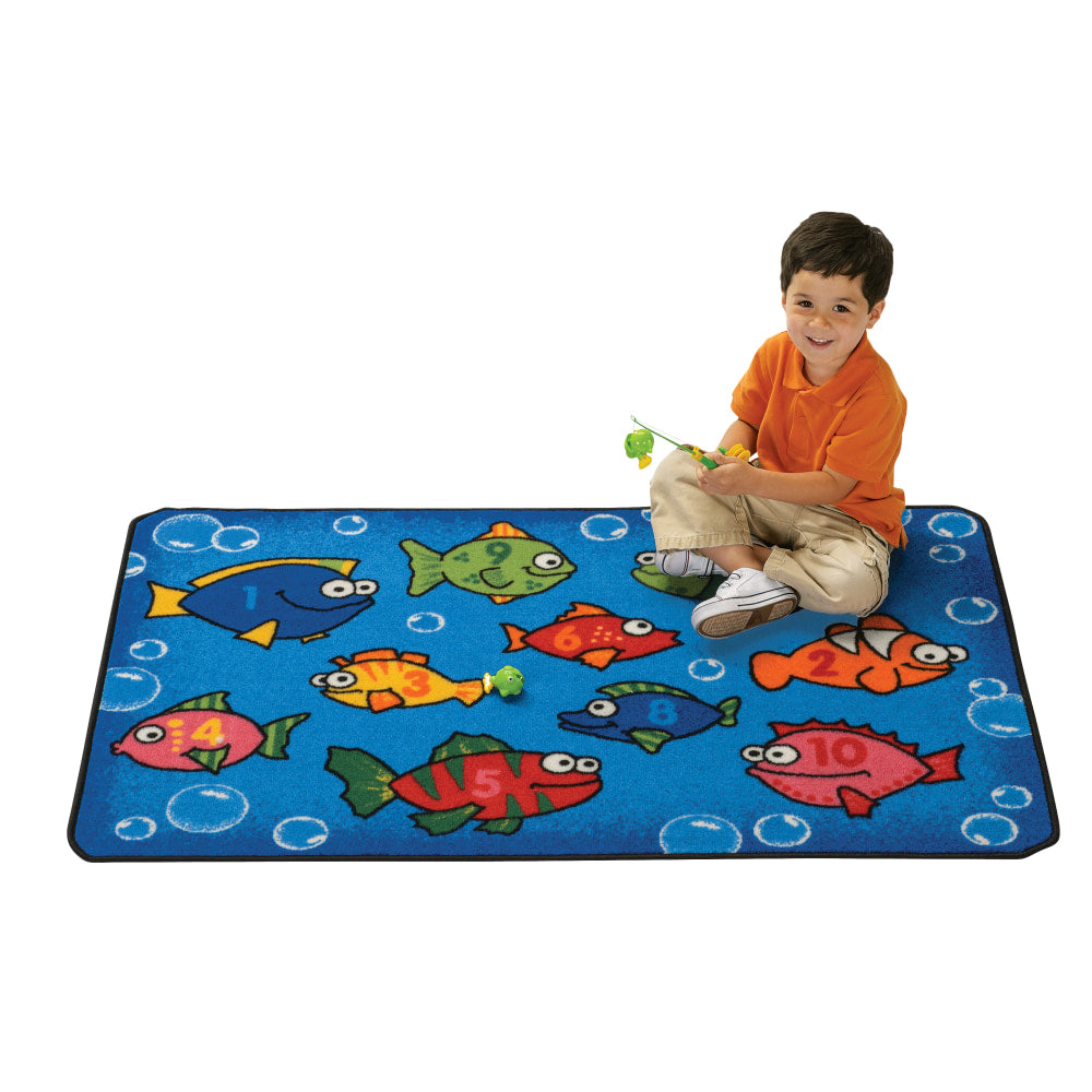 Carpets for Kids KID$Value Rugs Something Fishy Rug, 3ft x 4 1/2ft , Blue