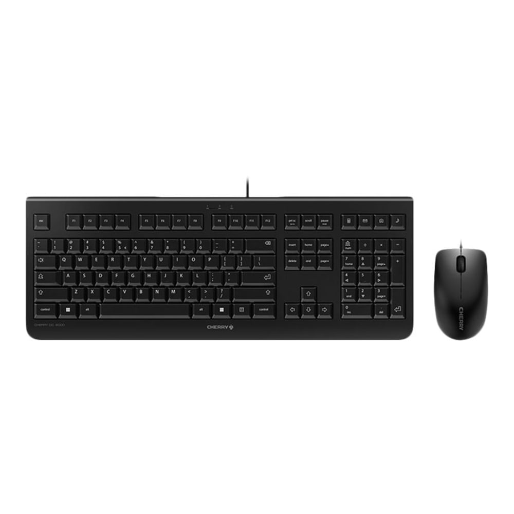 CHERRY Keyboard and Mouse, 3 Button, Black, DC 2000