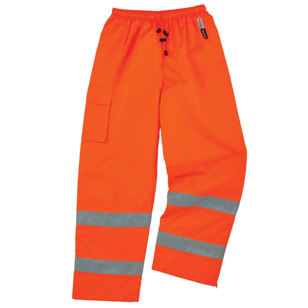 Ergodyne GloWear 8925 Class E Polyester Thermal Pants, X-Large, Orange