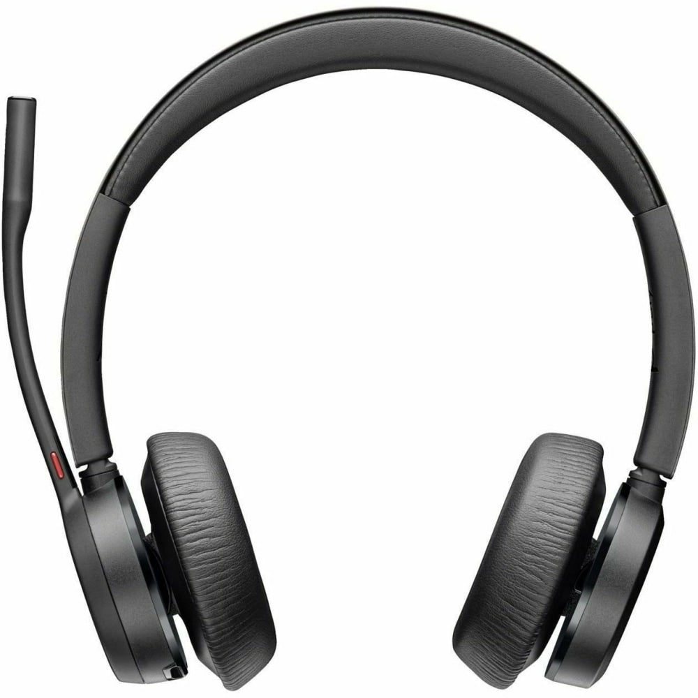 Poly Voyager 4320-M Microsoft Teams Certified USB-C Headset - Google Assistant, Siri - Stereo - USB Type A - Wired/Wireless - Bluetooth - 164 ft - 20 Hz - 20 kHz - On-ear, Over-the-head - Binaural - Ear-cup - 4.92 ft Cable