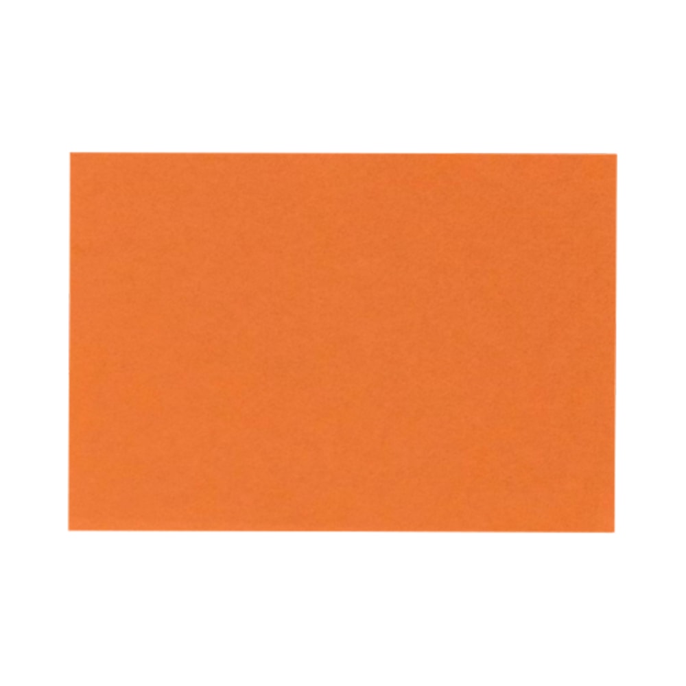 LUX Flat Cards, A2, 4 1/4in x 5 1/2in, Mandarin Orange, Pack Of 250