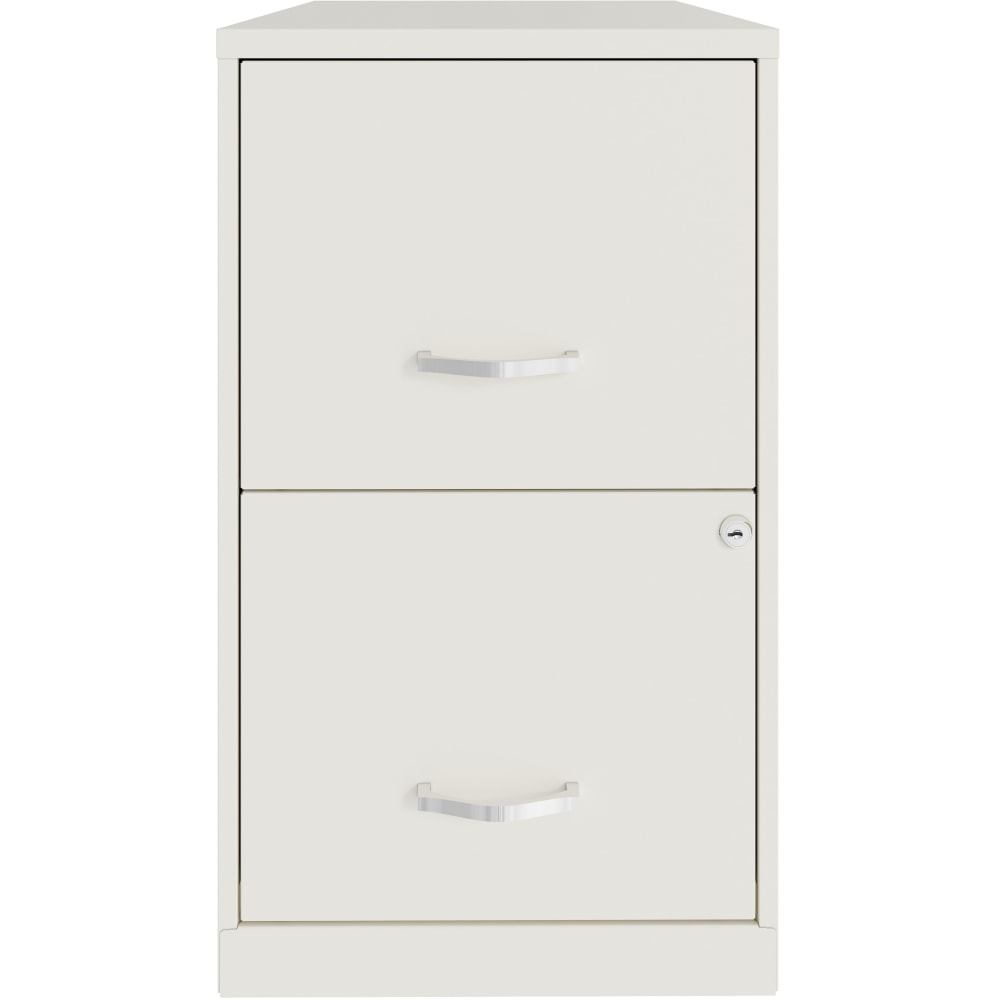 Realspace SOHO Smart 18inD Vertical 2-Drawer File Cabinet, White