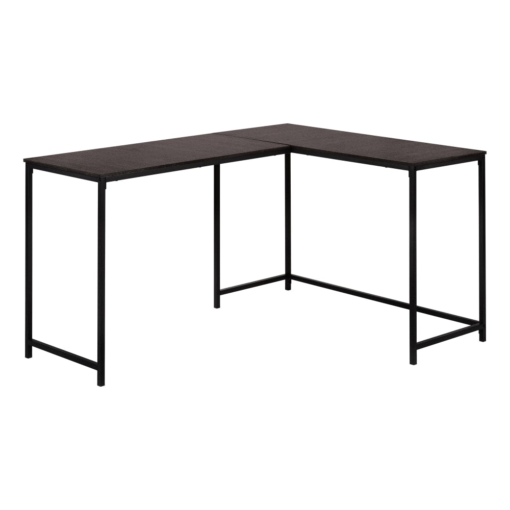 Monarch Specialties Barry 59inW L-Shaped Corner Desk, Espresso