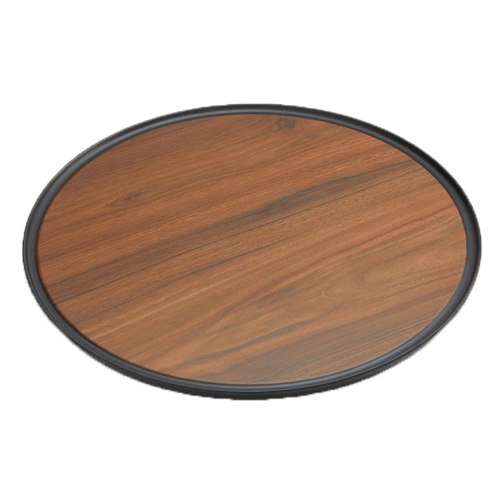 American Metalcraft Round Non-Skid Serving Trays, 16in, Brown, Pack Of 15 Trays