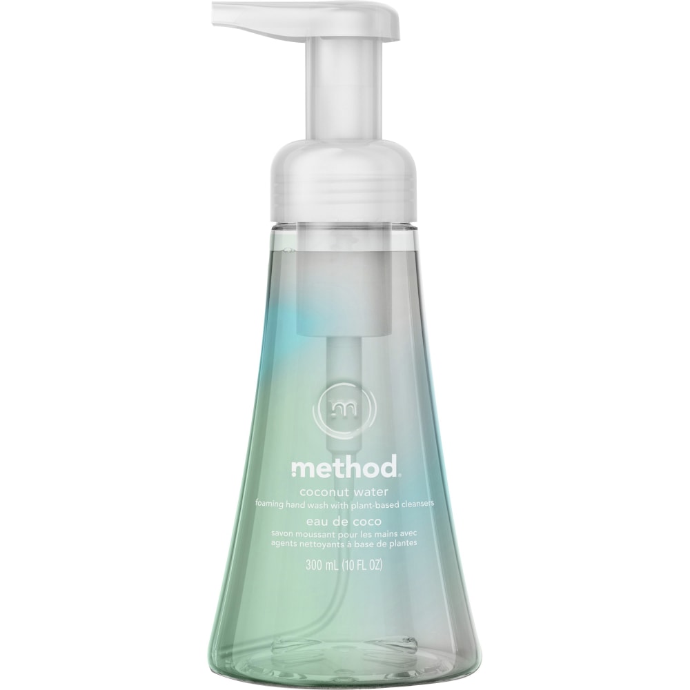 Method Foam Hand Wash, Coconut Water Scent, 10 Oz, Pack Of 6 Pump Bottles