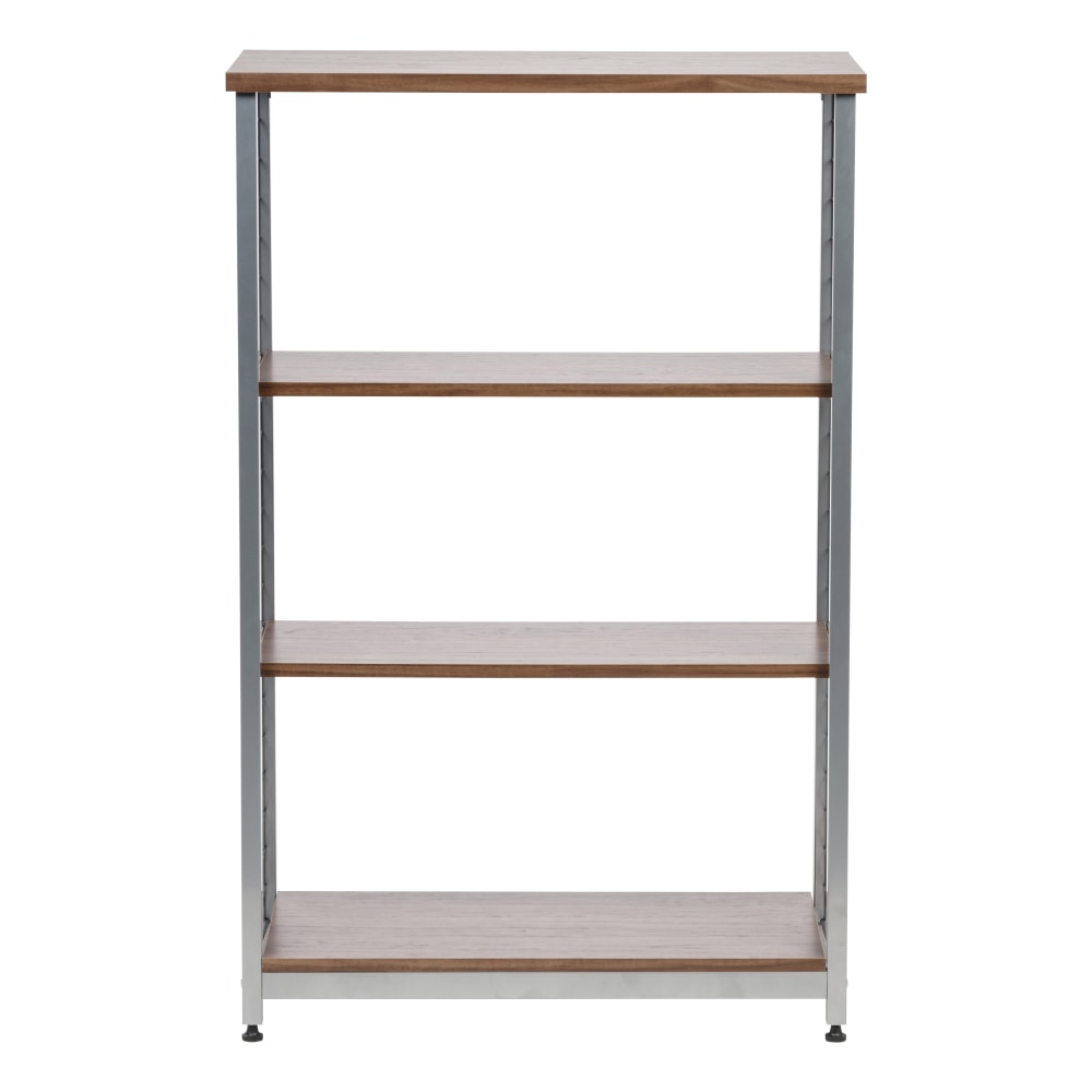 IRIS 48inH 3-Tier Wide Mesh-Shelf, Brown