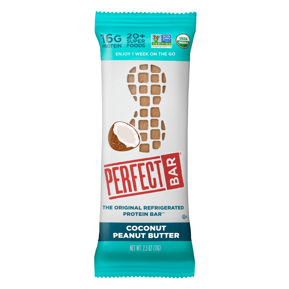 Perfect Bar Protein Bars, Coconut Peanut Butter, 2.3 Oz, Pack Of 16 Bars