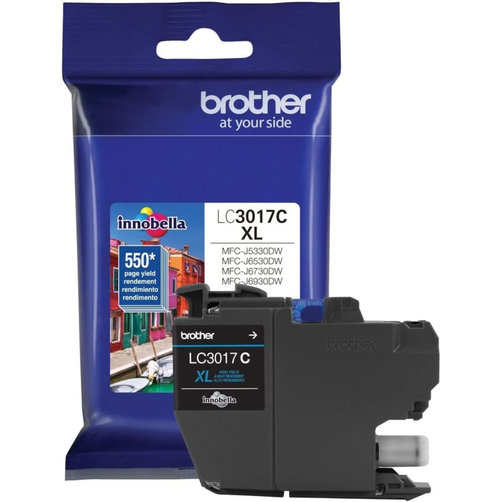 Brother LC3017I Cyan High-Yield Ink Cartridge, LC3017C